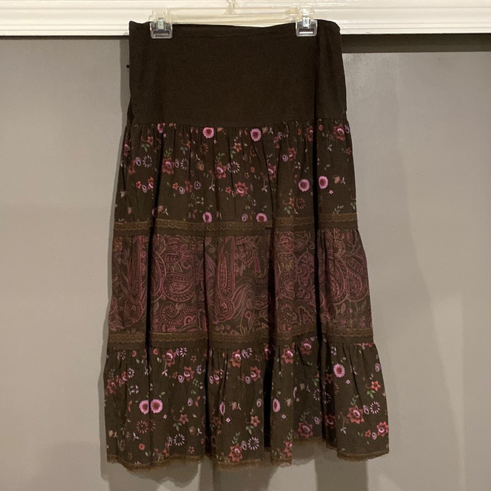 Mix nouveau, brown Corduroy skirt, size small
